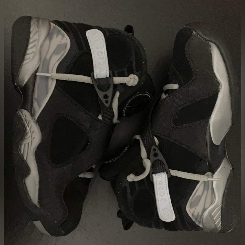 Nike Air Jordan Eight 8 Winterized GS Gunsmoke Shoes RARE Sneakers FN5190-001 - Picture 3 of 9